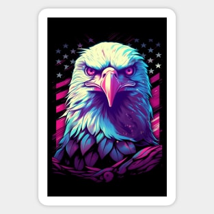 4th of July Holiday Patriotic Merica Eagle, Kaw! Sticker